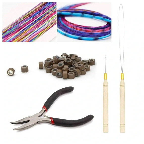 Hair Feather Extension Kit - Includes Feathers, Tools, and Accessories - Picture 16 of 16